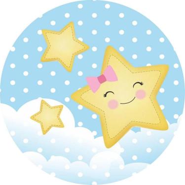 Imagem de Painel Redondo 3D Sublimado Estrelinha Frd-4870