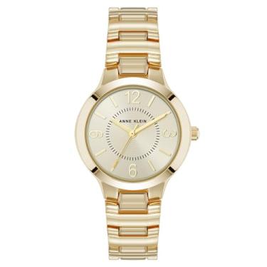 Imagem de Anne Klein Relógio de pulseira feminino, Dourado