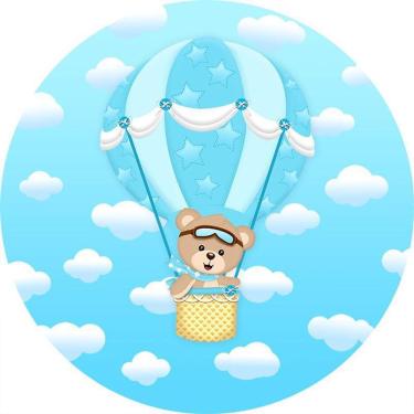 Imagem de Painel Redondo 3D Sublimado Balões Ursinho Frd-1260