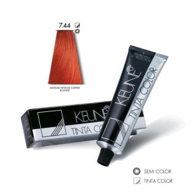 Imagem de Tinta Color Keune 7.44 Medium Intense Copper Blonde 60ml