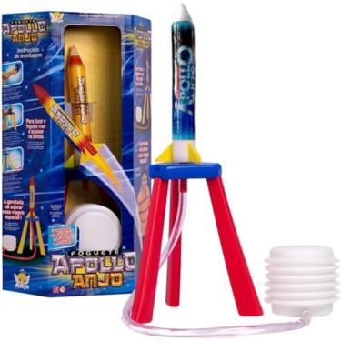 Imagem de Brinquedo Infantil Lançador Foguete Voa 15 Metros Ao Pisar