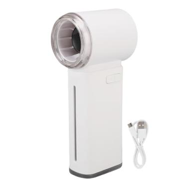 Imagem de Hand Held Personal Fan, 3 Em 1 Névoa Ventilador de Turbina Com Tanque de Água, 3500mAh Mini Ventilador Portátil Recarregável, Potência até 199 Velocidade Ajustável, para Viagem,