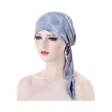 Imagem de Boné de Quimioterapia Feminino com Estampa Floral - Hijab de Algodão E