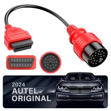 Imagem de Autel Cabo OBD2 original de 20 pinos para 16 pinos para BMW, adaptador de diagnóstico OBD1 para OBD2, conector conversor de extensão OBDII, scanner de trabalho MK808S, MK900, MS906 PRO, Elite II PRO