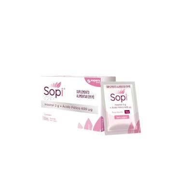 Imagem de Sopi suplemento de Inositol + Ácido fólico Com 30 Sachês Sem Sabor