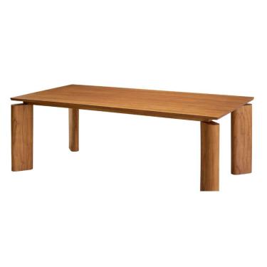 Imagem de Mesa Nala 220cm Tampo Laminado Canto Moeda Moderna Mobília