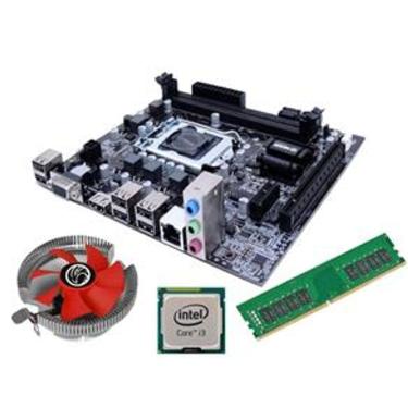 Imagem de Kit Pl Mãe H61 + Processador I3 2100 + Memoria 8 Gb Ddr3 + Cooler