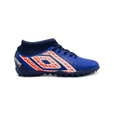 Imagem de Chuteira Society Umbro Mutant Jr Dazzling Blue/navy/fier U07fb00263-370 30