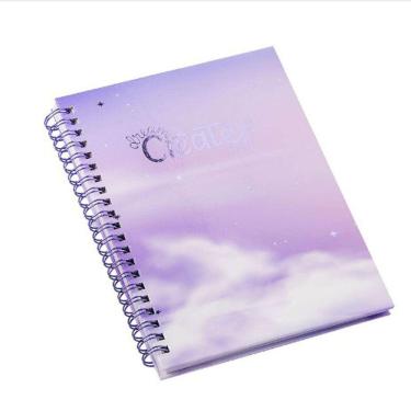 Imagem de Caderno 1/4 150x210mm Pequeno 80 folhas 1 Materia  Violet Dreams