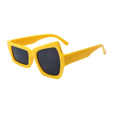 Imagem de Óculos de Sol para Mulheres | Óculos de Moda Irregular - Com Proteção UV Para Óculos De Sol Feminino Para Praia, Banhos De Sol, Natação, Ciclismo E Ar Livre