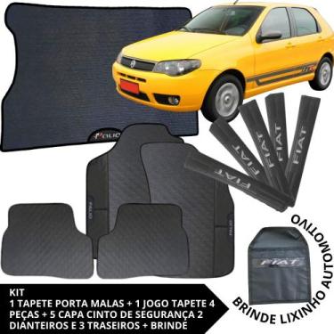 Imagem de Kit Acessórios Palio 2004 a 2012 Tapete Emborrachado + Porta Malas + 5