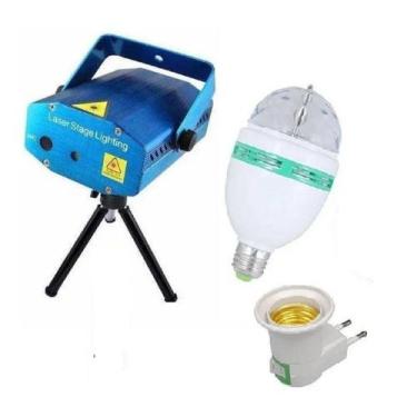 Imagem de Kit Iluminação Festa Jogo De Luz Dj Balada Laser E Giratória - LIG LIG