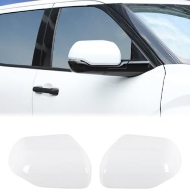 Imagem de Acabamento da tampa do espelho retrovisor da porta do carro compatível com Toyota Tundra/Sequoia 2022-2025 Acessórios de capa protetora da tampa do espelho retrovisor lateral, serve apenas com a