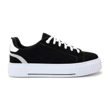 Imagem de Tênis Casual Plataforma Feminino Skynner Preto / Branco 39-Feminino