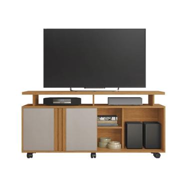 Imagem de Rack para TV até 56 Polegadas Humor JCM Móveis Cinamomo/Off