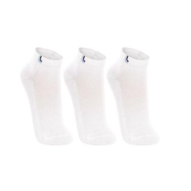 Imagem de Meia Lupo Cano Curto Walk - 03225-089 - 3 pares - Branca, Branco, M
