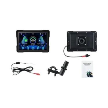 Imagem de GPS para Motocicleta EKIY - À Prova D'Água IPX7, com Apple CarPlay e A