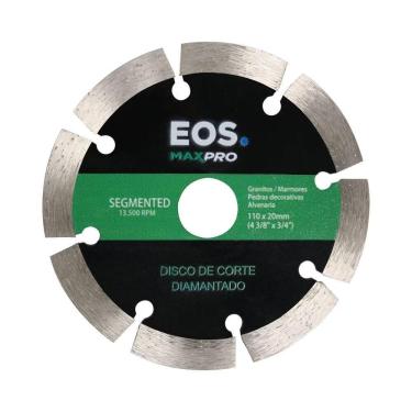 Imagem de Disco De Serra Mármore Corte Diamantado Segmentado 110m 110x20x10 Dsms110 - Eos