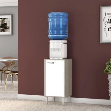 Imagem de Balcão Multiuso Porta Filtro Com 1 Porta Estonia Elmo/branco Hr Móveis