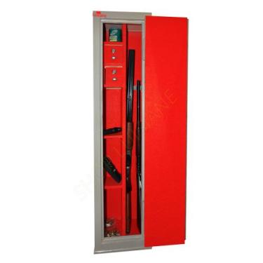 Imagem de Cofre 130x30 para 03 armas longas Linha B - Cofres Ventura, Cinza com 