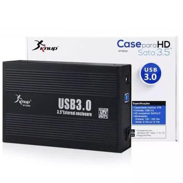 Imagem de Case Hd Externo Knup Sata 3.5 Kp-Hd004 Usb 3.0 Preto