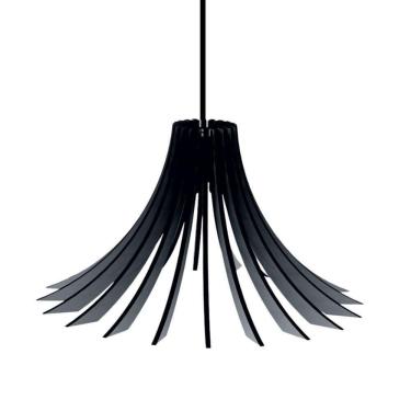 Imagem de Luminária Teto Tipo Pendente Dalia Mdf - Completa Cor: Preta