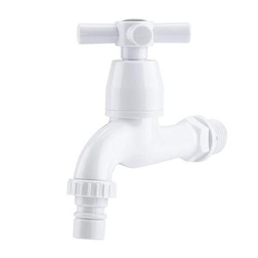 Imagem de YOUTHINK Torneira de água Plástica ABS, Premium ABS Chrome Aparência Single Handle Basin Sink Faucet Ótimo para Cozinha e Banheiro Torneira de Máquina de Lavar Roupa (4)