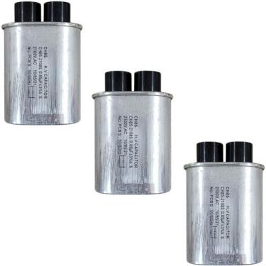 Imagem de Kit 3 Capacitor Microondas Compatível com Electrolux 0.85uf 2100va Pol