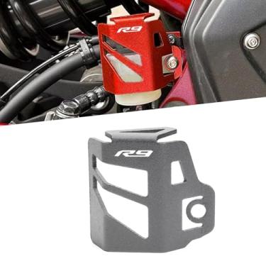 Imagem de PARA YZF-R9 yzf r9 2025 acessórios capa protetora motocicleta CNC tanque de freio traseiro capa protetora tanque tampa protetora de tanque fluido de freio traseiro tampa protetora do cilindro