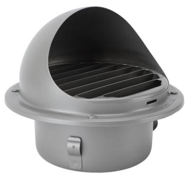 Imagem de Capa de ventilação de parede de 3,5 polegadas, grade de exaustão redonda, saída de ventilação com veneziana, exaustor externo para banheiro doméstico