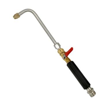 Imagem de KiBcsLic Extensão para lavadora de alta pressão, haste de limpeza, peças M22x1,5 mm, conexão rápida, haste curva profissional premium de alto desempenho, Curvatura de 90 Graus