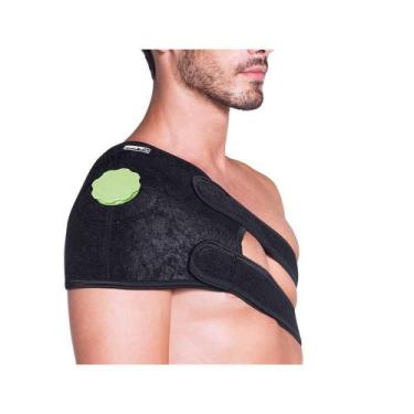Imagem de Suporte para Bolsa de Gelo Kestal Ombro Joelho Abdômen, Preto