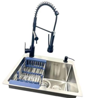 Imagem de Kit Cuba Gourmet 50x40cm + Torneira Gourmet Moncomando Cozinha - Morei