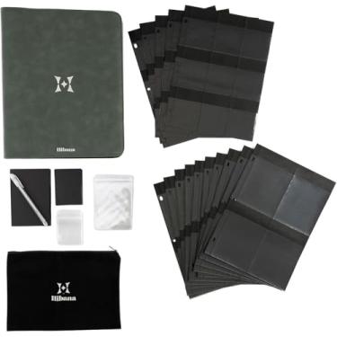 Imagem de Hibana: Armazenamento de joias Home Edition – Sálvia – Fichário com zíper, bolsas Ziplock antimanchas, organização e armazenamento para 85 peças, 13,25 x 10,75 x 2,5