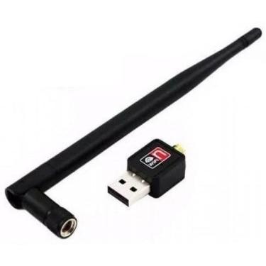 Imagem de Adaptador Usb Rede Sem Fio 150Mbps 802.11N - Antena Grande Homologação: 6801900953