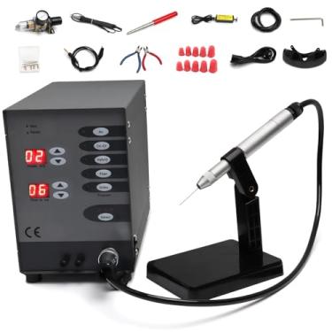 Imagem de Conjunto de máquina de solda a ponto de joias totalmente automática, máquina de solda a ponto de arco de argônio pulsado de 100 W, adequada para joias de ouro e prata, joias, soldagem de titânio