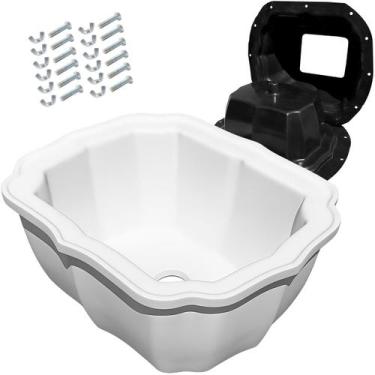 Imagem de Forma Vaso Retangular Colonial Abs Gesso Cimento Jardim - Xmoldes Form