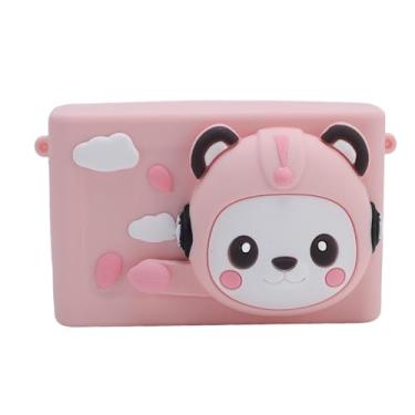 Imagem de ASHATA Câmera Digital Fofa para Crianças, 1080p HD Dual Camera Camera Camer Auto Focus, 8x Digital Zoom, Built In Music Sticker Filter LED Light Light, para Meninos Meninas Estudantes (Rosa)