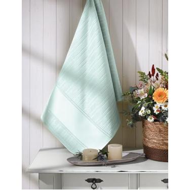 Imagem de Kit 4 Toalhas Lavabo Para Artesanato Bordar ou Pintar - Lisa 30cm X 45cm Artesanalle Dohler S.A (Azul)