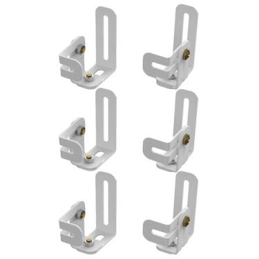 Imagem de 6 Suporte Ajustável Inclinável Caixa Som Home Theater Branco - MULTI T