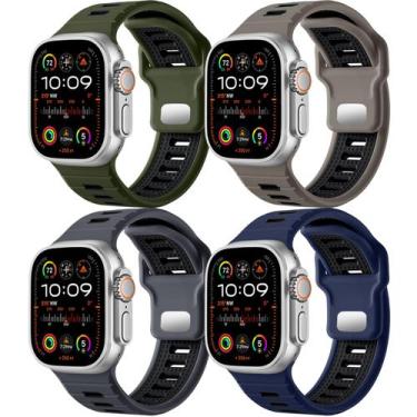 Imagem de Pulseiras esportivas compatíveis com Odbeai Apple Watch Ultra 2/Ultra 