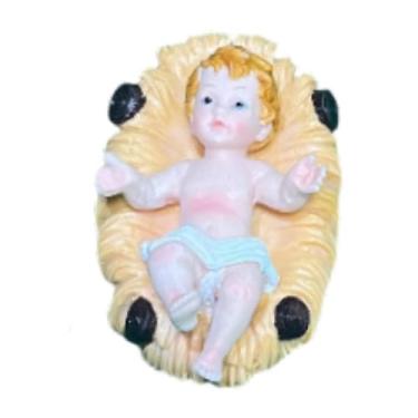Imagem de FLCPJGV Estátua do Menino Jesus, decoração de presépio, estatueta do Menino Jesus para lareira, feriado, M 11cmx7cm