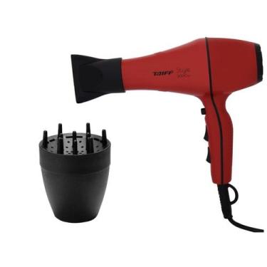 Imagem de Kit taiff - secador profissional style red 2000w 220v + difusor de ar 