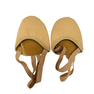 Imagem de Sapatilhas de balé para meninas de lona elástica para meninas femininas meia sola pirueta contemporânea turners sapatos de dança, Nube, Medium