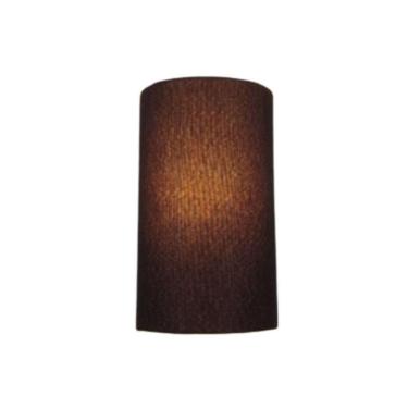 Imagem de Arandela Meia Cana Vivare Md-2031 Cúpula Em Tecido 30-18x16cm - Bivolt Café 127-220v