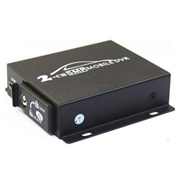 Imagem de Pomiacam 2CH Mini AHD DVR móvel DVR HD 1080P 2 canais SD DVR com ranhura dupla para cartão SD 128 GB/CVBS/AHD 5.0 MP mini veículo DVR para camião táxi carro com controlo remoto