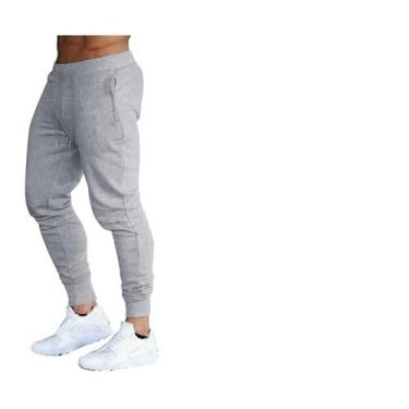 Imagem de Kit 2 Calça Moleton Jogger Masculina Acadêmia - lgamn, Cinza, Grafite,