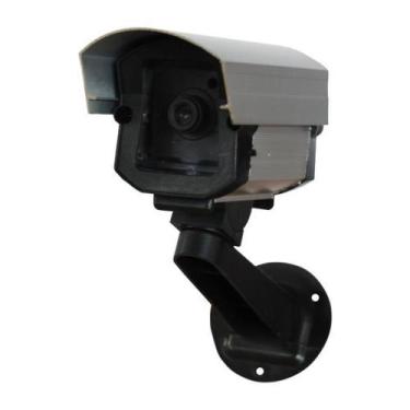 Imagem de Câmera falsa com led bivolt 110/220v p/segurança residência e comércio