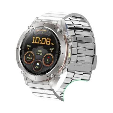 Imagem de Relógio Inteligente Masculino À Prova D'Água 10ATM Com GPS, Banda Dupl