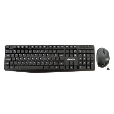 Imagem de Kit Keytime Mouse e Teclado Executivo Sem fio Dongle 1600DPI USB 2.0 ABNT2 - KYT00013
